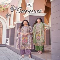 surmai by alok zam discharge print model pakistani dress material