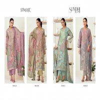 glossy Simar sunidhi elite lawn cotton comfortable unstitch suits