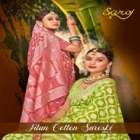 Saroj TItan Cotton Saroski Vol-3 Wholesale Soft Cotton Silk With Rich Pallu Sarees