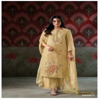 Ganga Carina S3406 Wholesale Pure Linen With Hand Embroidery Salwar Suits