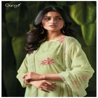 Ganga Gelila S3461 Wholesale Cotton Printed With Embroidery Salwar Suits