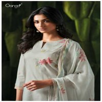 Ganga Gelila S3461 Wholesale Cotton Printed With Embroidery Salwar Suits