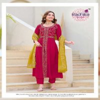 Radhika Lifestyle Isha Vol-1 Wholesale Gown With Centre Cut Pattern Suits
