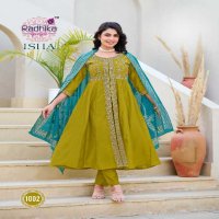 Radhika Lifestyle Isha Vol-1 Wholesale Gown With Centre Cut Pattern Suits