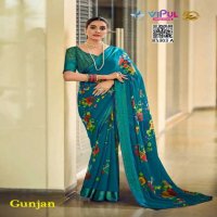 Vipul Gunjan Wholesale Georgette Shimmer Indian Sarees