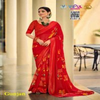 Vipul Gunjan Wholesale Georgette Shimmer Indian Sarees