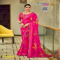 Vipul Gunjan Wholesale Georgette Shimmer Indian Sarees