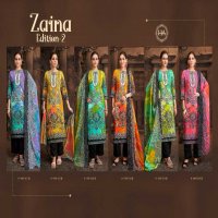 Harshit Zaina Vol-2 Wholesale Pure Viscose With Swarovski Diamond Work Dress Material