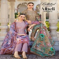 Belliza Albeli Wholesale Pure Jam Cotton With Embroidery Work Salwar Suits