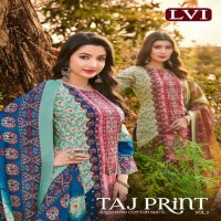 LVI Taj Print Vol-3 Wholesale Karachi Cotton Printed Dress Material