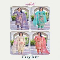 Aanchi Taylor Wholesale 3 Piece Set Straight Concept Readymade Suits