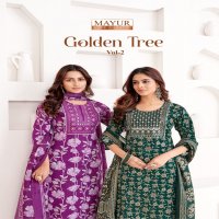 Mayur Golden Tree Vol-2 Wholesale Pure Cotton With Embroidery Work Readymade Suits