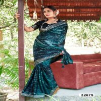 Vallabhi Bansi Wholesale Abstract Print With Foil Embelished Sarees