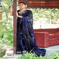 Vallabhi Bansi Wholesale Abstract Print With Foil Embelished Sarees