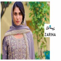 Your Choice Zarina Wholesale Heavy Chinon Free Size Stitched Suits