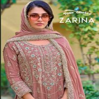 Your Choice Zarina Wholesale Heavy Chinon Free Size Stitched Suits