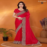 Jayshree D.no 4004 Colour Wholesale Fancy Chiffon With Stone Work Sarees