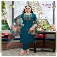 Mystic 9 Juhi Vol-1 Wholesale Gajji Silk Straight Cut Catalogue