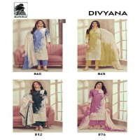 Sahiba Divyana Wholesale Pure Cotton Lawn With Handwork Salwar Suits