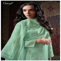 Ganga Delila S3393 Wholesale Pure Linen With Hand Embroidery Salwar Suits