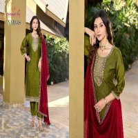 Aanchi Nargis Wholesale 3 Piece Set Straight Concept Readymade Suits