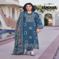 Kilory Zarokha Vol-3 Wholesale Lawn Cotton With Fancy Embroidery Salwar Suits