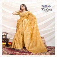 Sethnic Tishora Wholesale Crush Tissue Silk Party Wear Sarees