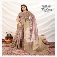 Sethnic Tishora Wholesale Crush Tissue Silk Party Wear Sarees