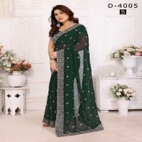 Jayshree D.no 4005 Colour Wholesale 60 Gram Georgette With Stone Work Party Wear Sarees