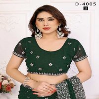 Jayshree D.no 4005 Colour Wholesale 60 Gram Georgette With Stone Work Party Wear Sarees