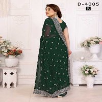 Jayshree D.no 4005 Colour Wholesale 60 Gram Georgette With Stone Work Party Wear Sarees