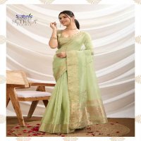 Sethnic Sutrala Vol-2 Wholesale Tissue Linen With Handwork Sarees