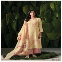 Ganga Beverly S3442 Wholesale Cotton Kota With Embroidery Salwar Suits