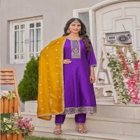 Aanchi Jasmit Wholesale 3 Piece Set Flair Concept Salwar Suits
