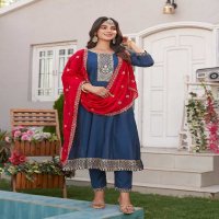 Aanchi Jasmit Wholesale 3 Piece Set Flair Concept Salwar Suits