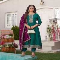 Aanchi Jasmit Wholesale 3 Piece Set Flair Concept Salwar Suits