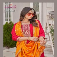 Aanchi Jasmit Wholesale 3 Piece Set Flair Concept Salwar Suits