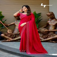 LT Fabrics signature vol 9 elegant style malai silk saree supplier