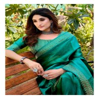LT Fabrics signature vol 9 elegant style malai silk saree supplier
