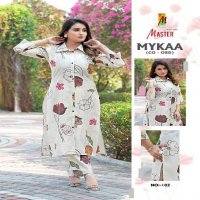 master mykaa chanderi roman print stylish look full stitch co-ord set