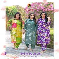 master mykaa chanderi roman print stylish look full stitch co-ord set
