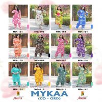 master mykaa chanderi roman print stylish look full stitch co-ord set