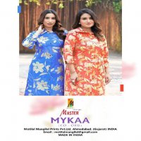 master mykaa chanderi roman print stylish look full stitch co-ord set