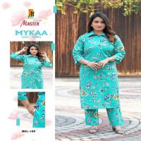 master mykaa chanderi roman print stylish look full stitch co-ord set