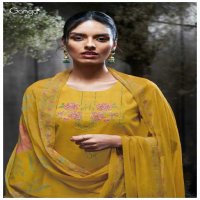 Ganga Jaeda S3414 Wholesale Cotton Silk With Embroidery Salwar Suits