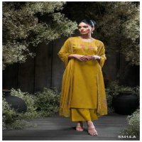 Ganga Jaeda S3414 Wholesale Cotton Silk With Embroidery Salwar Suits