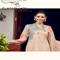 PRM Funflora Wholesale Pure Lawn Cotton With Fancy Work Salwar Suits