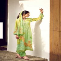 PRM Funflora Wholesale Pure Lawn Cotton With Fancy Work Salwar Suits