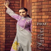 PRM Funflora Wholesale Pure Lawn Cotton With Fancy Work Salwar Suits