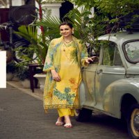 PRM Funflora Wholesale Pure Lawn Cotton With Fancy Work Salwar Suits